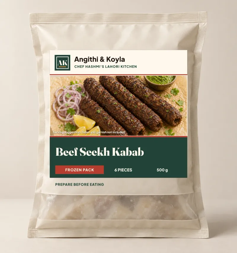 Beef Seekh Kabab frozen pack, Pack of 6 · 500 g