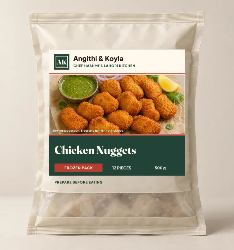 Chicken Nuggets frozen pack, Pack of 12 · 500 g